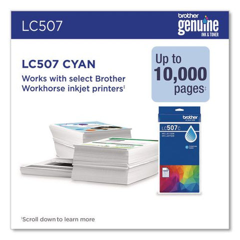 Lc507 Ultra High-yield Ink, 1,500 Page-yield, Cyan