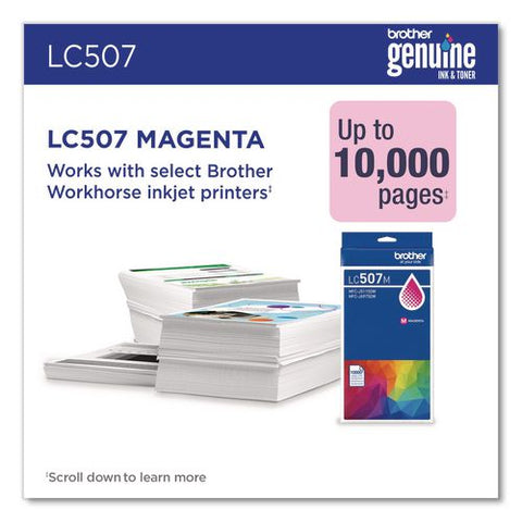 Lc507 Ultra High-yield Ink, 1,500 Page-yield, Magenta