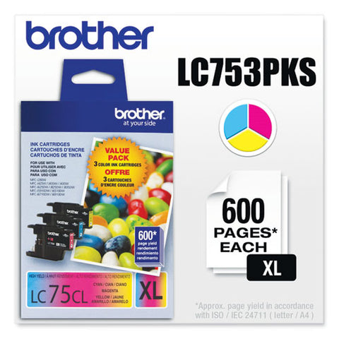 Lc753pks Innobella High-yield Ink, 600 Page-yield, Cyan/magenta/yellow