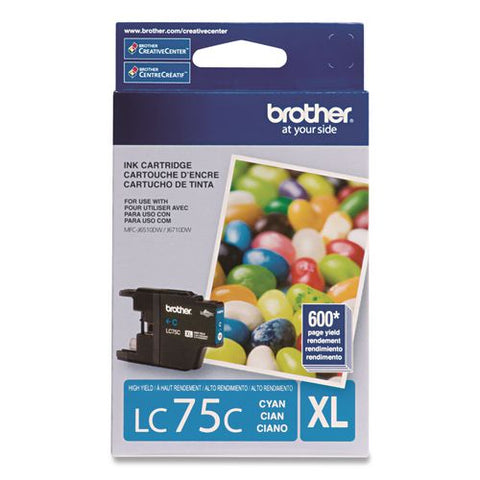 Lc75cs Innobella High-yield Ink, 600 Page-yield, Cyan