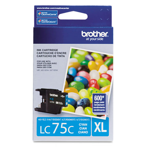 Lc75c Innobella High-yield Ink, 600 Page-yield, Cyan