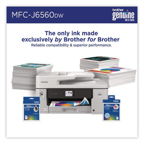Mfc-j6560dw Inkvestment Aio Printer, Copy/fax/print/scan