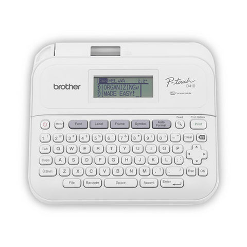 P-touch Pt-d410 Advanced Connected Label Maker With Storage Case, 20 Mm/s, 6 X 14.2 X 13.3