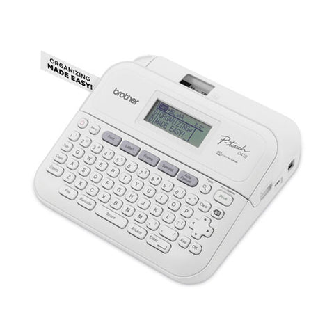 P-touch Pt-d410 Advanced Connected Label Maker, 20 Mm/s, 8.9 X 3.9 X 12.3