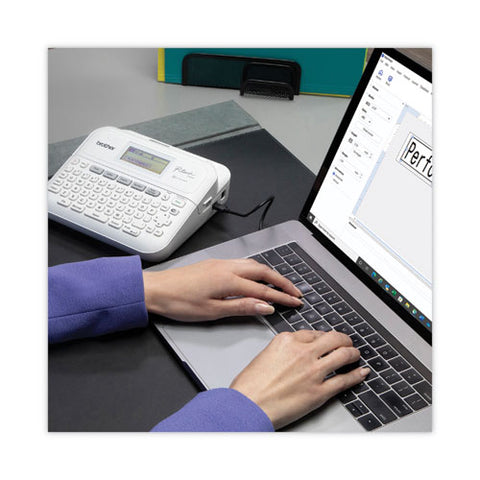 P-touch Pt-d410 Advanced Connected Label Maker, 20 Mm/s, 8.9 X 3.9 X 12.3