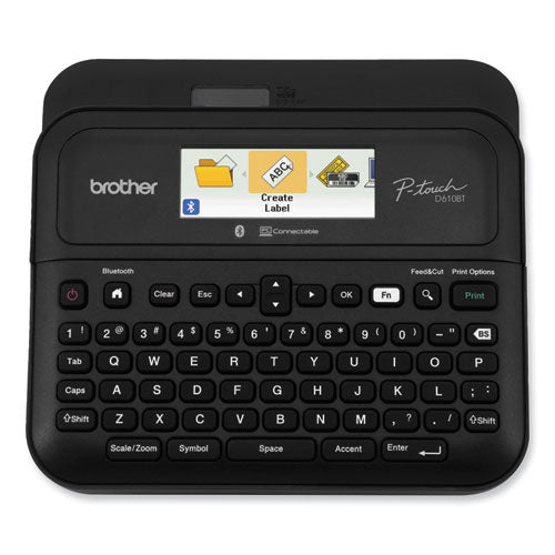 D-610btvp Connected Label Maker With Color Display, 30 Mm/s Print Speed, 14.2 X 6 X 13.3