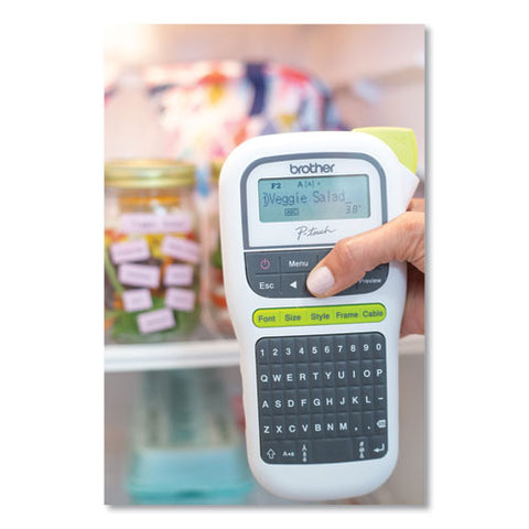 Pt-h110 Easy Portable Label Maker, 2 Lines, 4.5 X 6.13 X 2.5