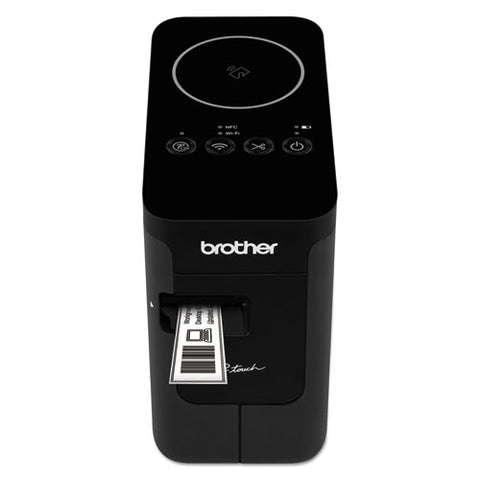 Pt-p750w Compact Label Maker With Wireless Enabled Printing, 30 Mm/s Print Speed, 6 X 3.12 X 5.62