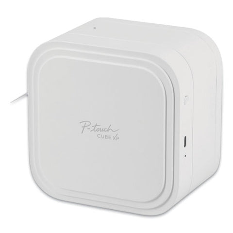 Pt-p910bt P-touch Cube Xp Label Maker, 20 Mm/s Print Speed, 3.7 X 5.4 X 5.4