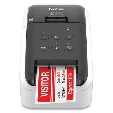 Ql-810w Ultra-fast Label Printer With Wireless Networking, 110 Labels/min Print Speed, 5 X 9.38 X 6