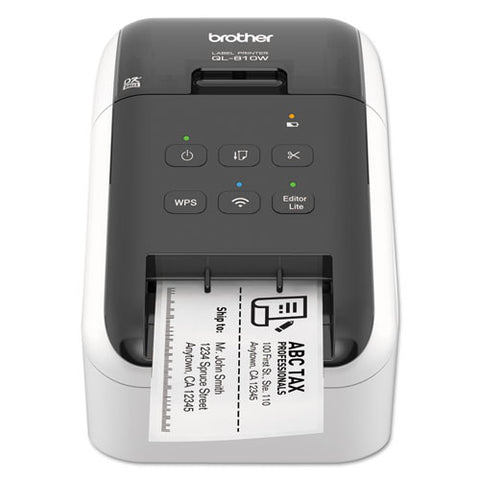 Ql-810w Ultra-fast Label Printer With Wireless Networking, 110 Labels/min Print Speed, 5 X 9.38 X 6