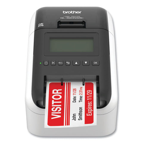 Ql-820nwbc Ultra Flexible Label Printer, 110 Labels/min Print Speed, 5 X 5.7 X 9.2