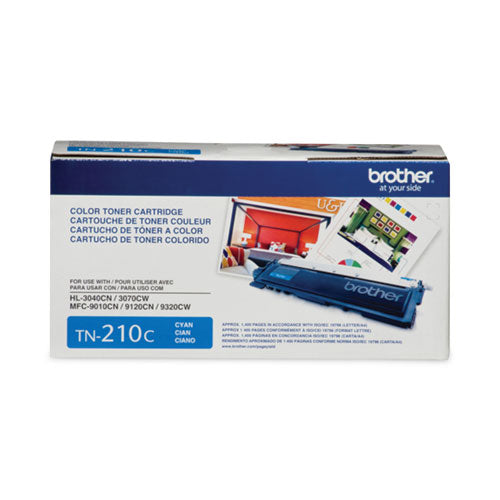 Tn210c Toner, 1,400 Page-yield, Cyan