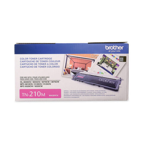 Tn210m Toner, 1,400 Page-yield, Magenta