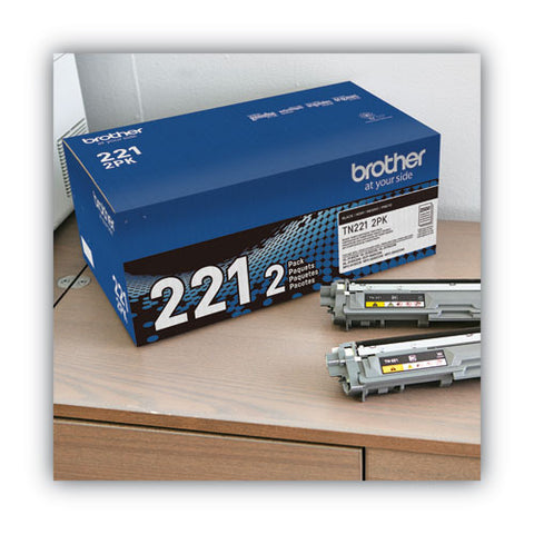 Tn2212pk Toner, 2,500 Page-yield, Black, 2/pack