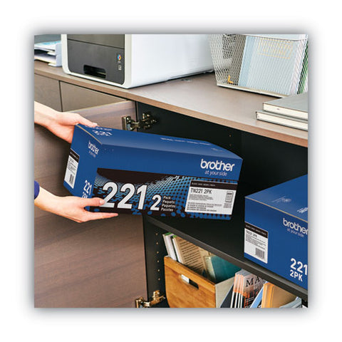 Tn2212pk Toner, 2,500 Page-yield, Black, 2/pack