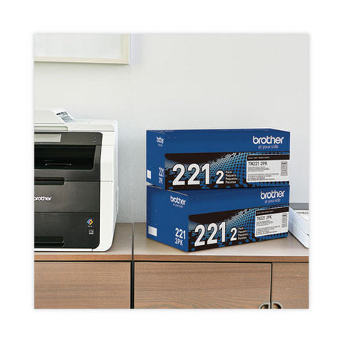 Tn2212pk Toner, 2,500 Page-yield, Black, 2/pack