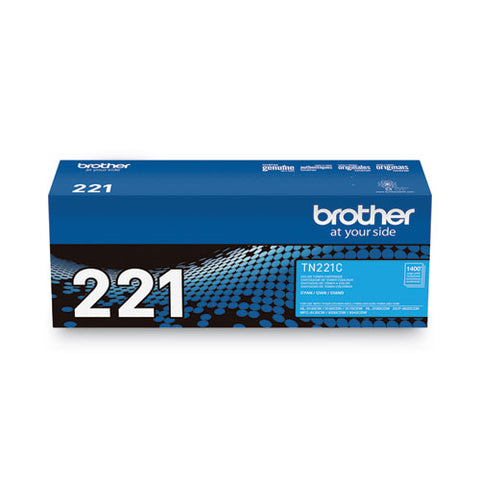 Tn221c Toner, 1,400 Page-yield, Cyan