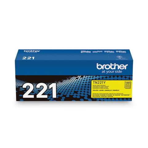 Tn221y Toner, 1,400 Page-yield, Yellow