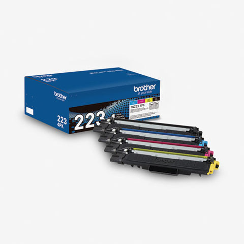 Tn2234pk Toner, 1,400/1,300 Page-yield, Black/cyan/magenta/yellow