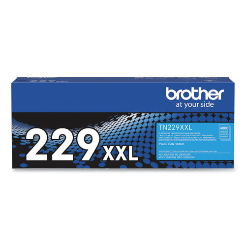 Tn229xxlc Super High-yield Toner, 4,000 Page-yield, Cyan