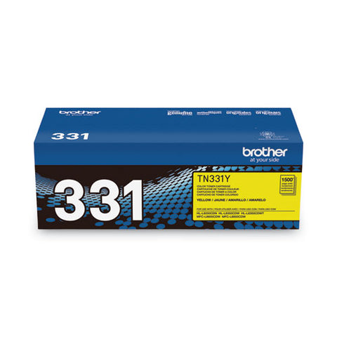 Tn331y Toner, 1,500 Page-yield, Yellow