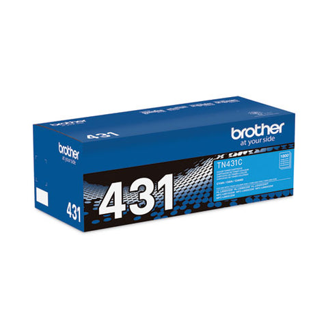 Tn431c Toner, 1,800 Page-yield, Cyan