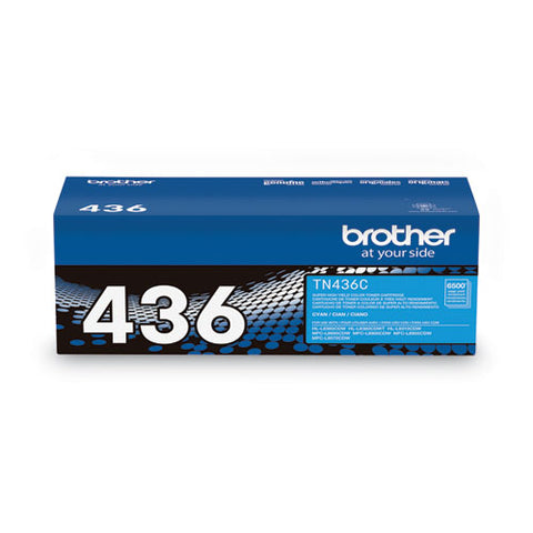 Tn436c Super High-yield Toner, 6,500 Page-yield, Cyan