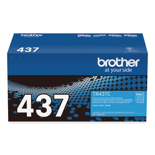 Tn437c Ultra High-yield Toner, 8,000 Page-yield, Cyan