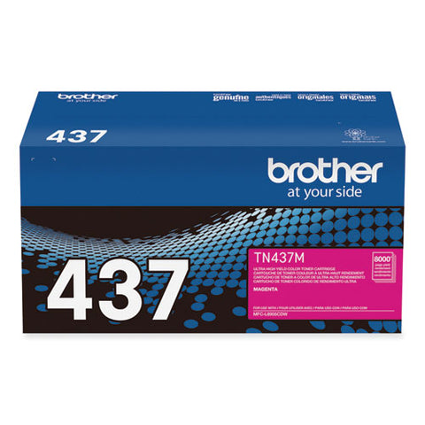 Tn437m Ultra High-yield Toner, 8,000 Page-yield, Magenta