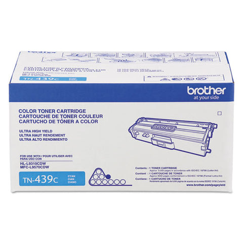 Tn439c Ultra High-yield Toner, 9,000 Page-yield, Cyan