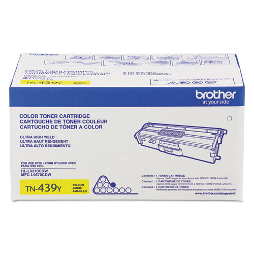 Tn439y Ultra High-yield Toner, 9,000 Page-yield, Yellow