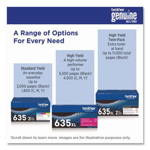 Tn635 Toner, 3,000 Page-yield, Black