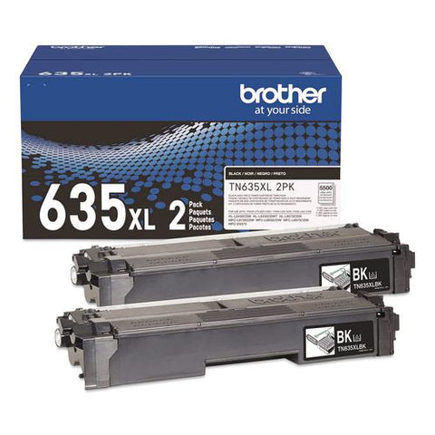 Tn635xl High-yield Toner, 7,500 Page-yield, Black, 2/pack