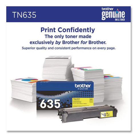 Tn635 Toner, 1,800 Page-yield, Yellow