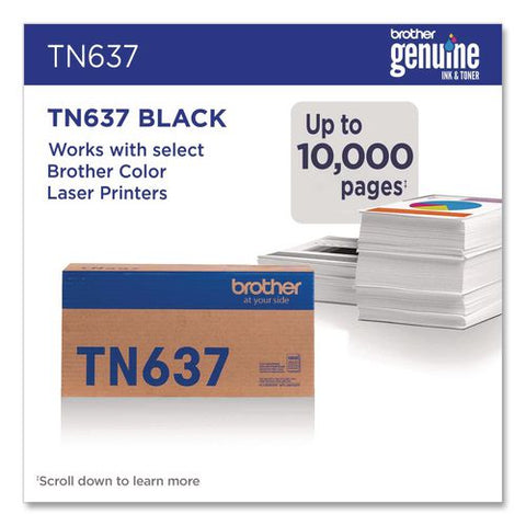 Tn637 Ultra High-yield Toner, 10,000 Page-yield, Black