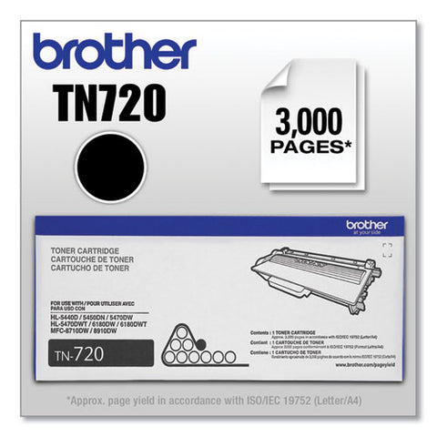 Tn720 Toner, 3,000 Page-yield, Black