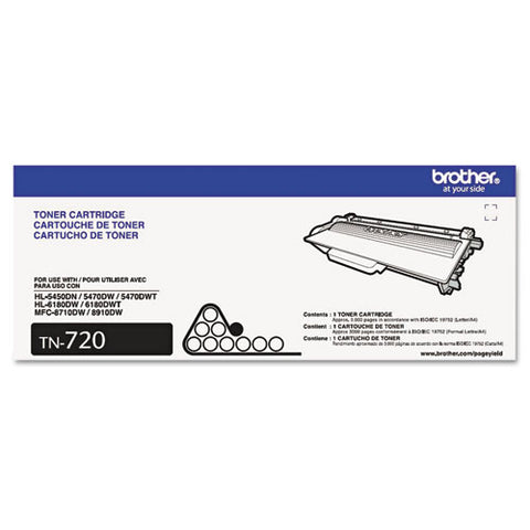 Tn720 Toner, 3,000 Page-yield, Black