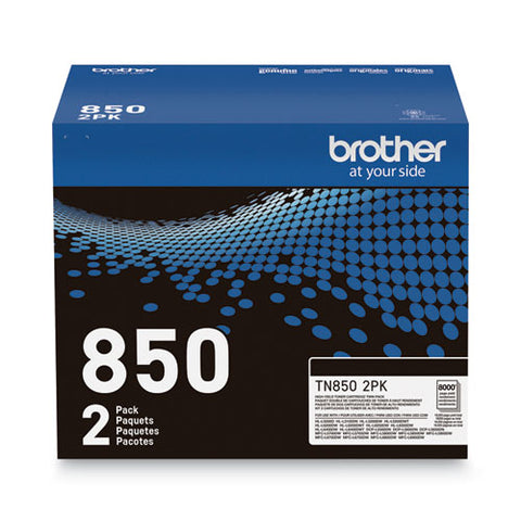 Tn8502pk High-yield Toner, 8,000 Page-yield, Black, 2/pack