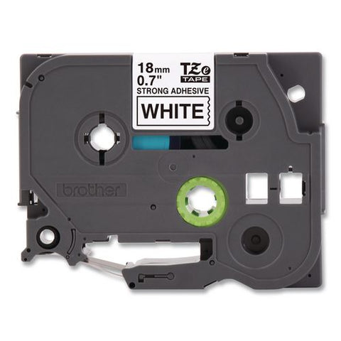 Tze Extra-strength Adhesive Laminated Labeling Tape, 0.7" X 26.2 Ft, Black On White