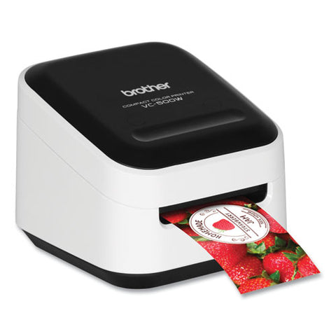 Vc-500w Versatile Compact Color Label And Photo Printer With Wireless Networking, 7.5 Mm/s Print Speed, 4.4 X 4.6 X 3.8