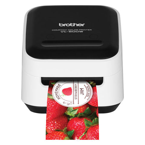 Vc-500w Versatile Compact Color Label And Photo Printer With Wireless Networking, 7.5 Mm/s Print Speed, 4.4 X 4.6 X 3.8