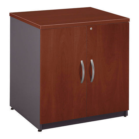 Series C Collection 30w Storage Cabinet, Graphite Gray/hansen Cherry