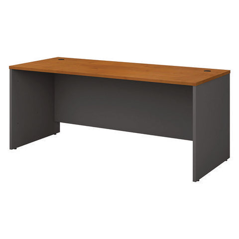 Series C Collection Desk Shell, 71.13" X 29.38" X 29.88", Natural Cherry/graphite Gray