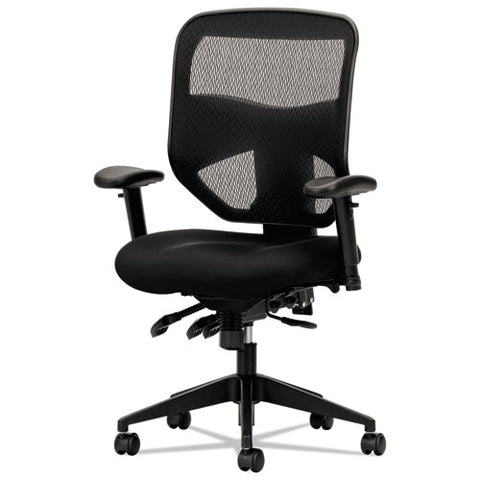 Vl532 Mesh High-back Task Chair, Supports Up To 250 Lb, 17" To 20.5" Seat Height, Black