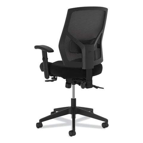 Crio High-back Task Chair With Asynchronous Control, Supports Up To 250 Lb, 18" To 22" Seat Height, Black