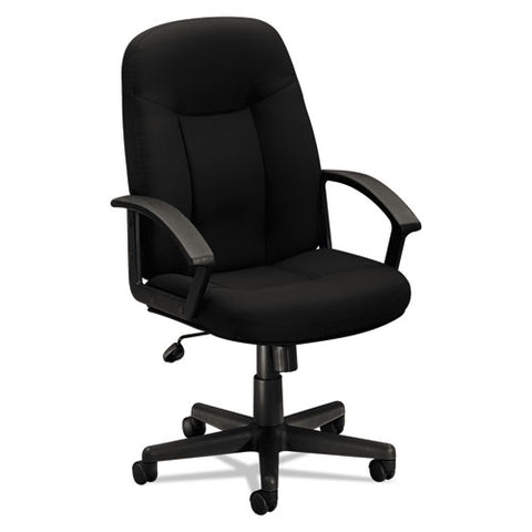 Hvl601 Series Executive High-back Chair, Supports Up To 250 Lb, 17.44" To 20.94" Seat Height, Black