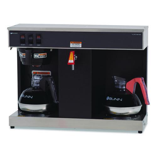 Vlpf 12-cup Automatic Coffee Brewer, Gray/stainless Steel