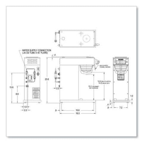 Axiom Dv-aps Airpot System, 12 Cups, Silver/black