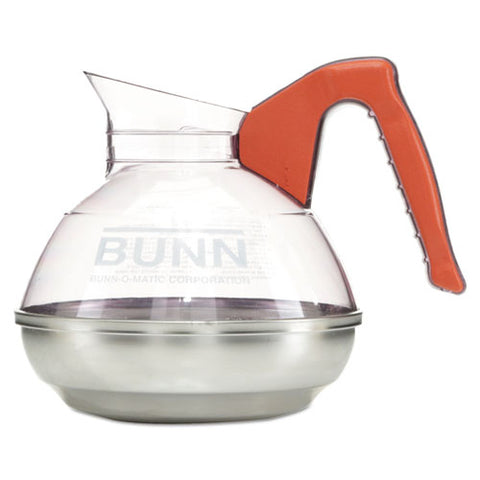 64 Oz. Easy Pour Decanter, Orange Handle